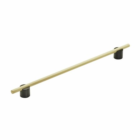 AMEROCK Transcendent 5/8 in 16 mm Center-to-Center Matte Black/Polished Nickel Cabinet Pull BP741416MBPN